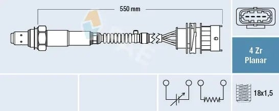 FAE 77526 Oksijen Sensörü Lambda Sensörü 25368889 uygun fiyat hızlı kargo