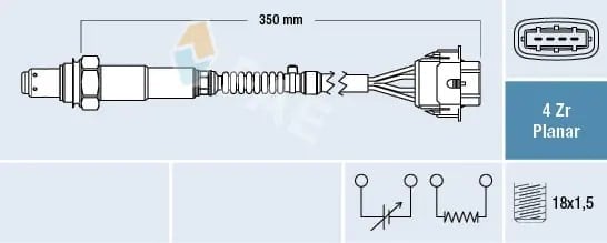 FAE 77208 Oksijen Sensörü Lambda Sensörü 0855253 uygun fiyat hızlı kargo