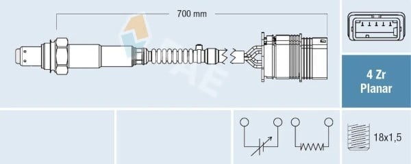 FAE 77760 Oksijen Sensörü Lambda Sensörü 11787589475 uygun fiyat hızlı kargo