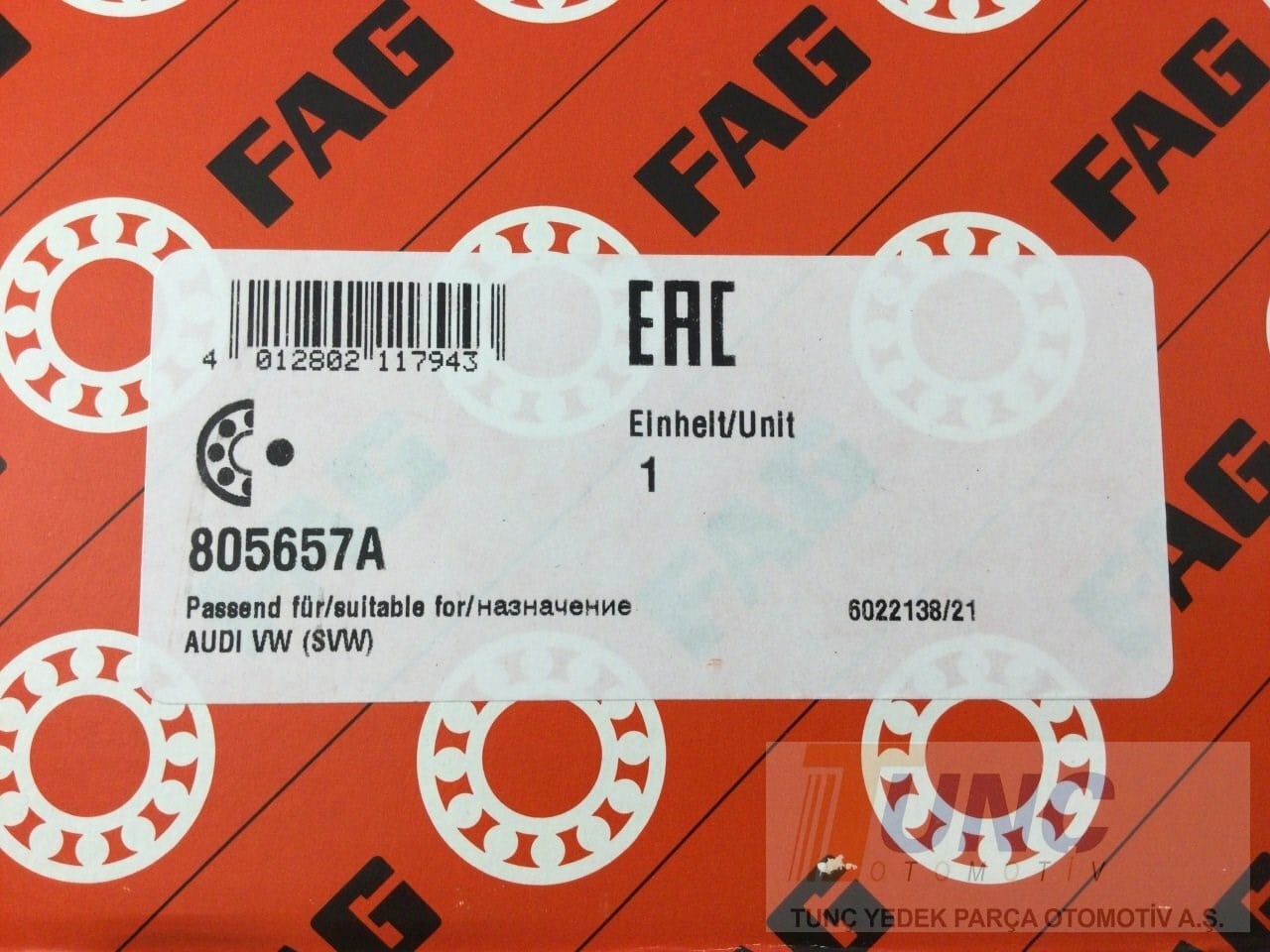 FAG 805657A Porya Bilyası 1T0498621 uygun fiyat hızlı kargo