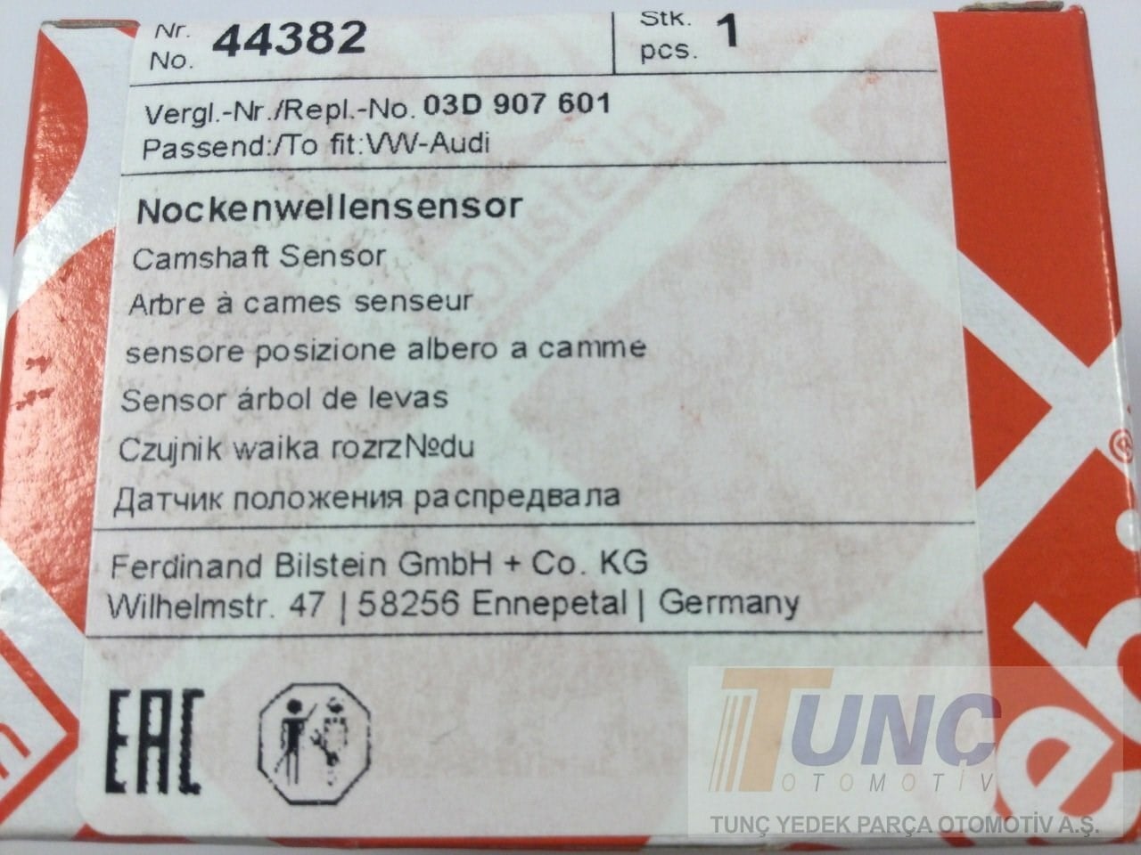 FEBI BILSTEIN 44382 Eksantrik Devir Sensörü 030907601E uygun fiyat hızlı kargo