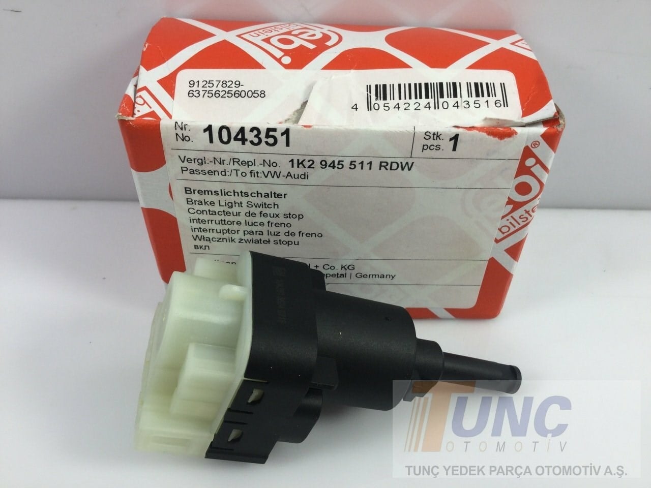 FEBI BILSTEIN 104351 Fren Pedal Sensörü 1K2945511RDW uygun fiyat hızlı kargo