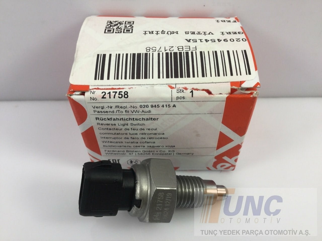 FEBI BILSTEIN 21758 Geri Vites Müşürü 020945415A uygun fiyat hızlı kargo