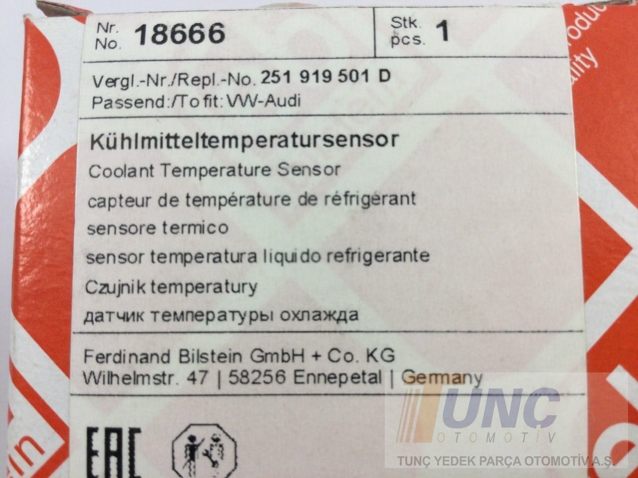 FEBI BILSTEIN 18666 Hararet Müşürü 251919501D uygun fiyat hızlı kargo