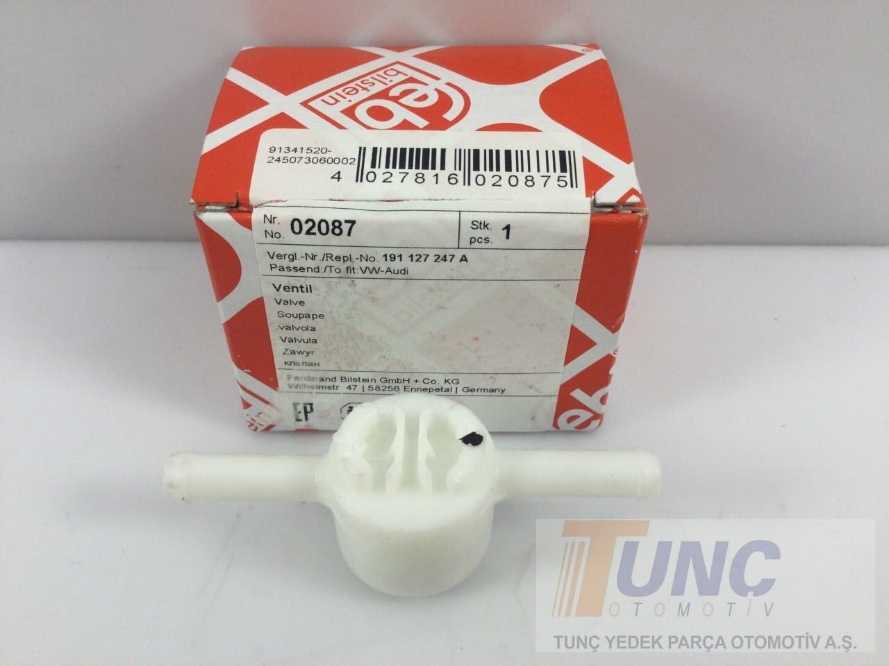 FEBI BILSTEIN 02087 Mazot Filtre Supapı 191127247A uygun fiyat hızlı kargo