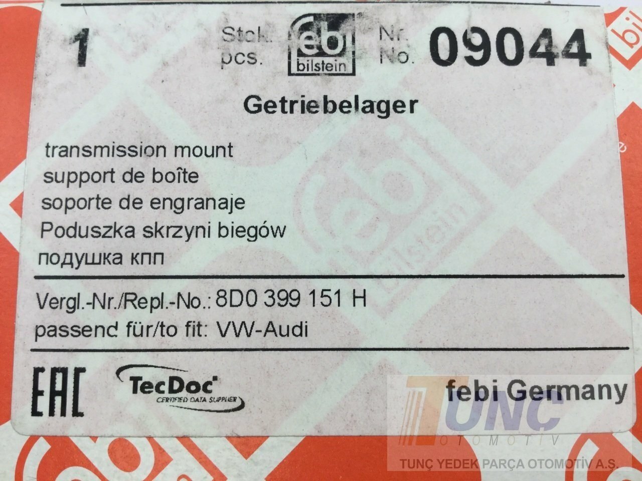 FEBI BILSTEIN 09044 Şanzıman Kulağı 8D0399151H uygun fiyat hızlı kargo