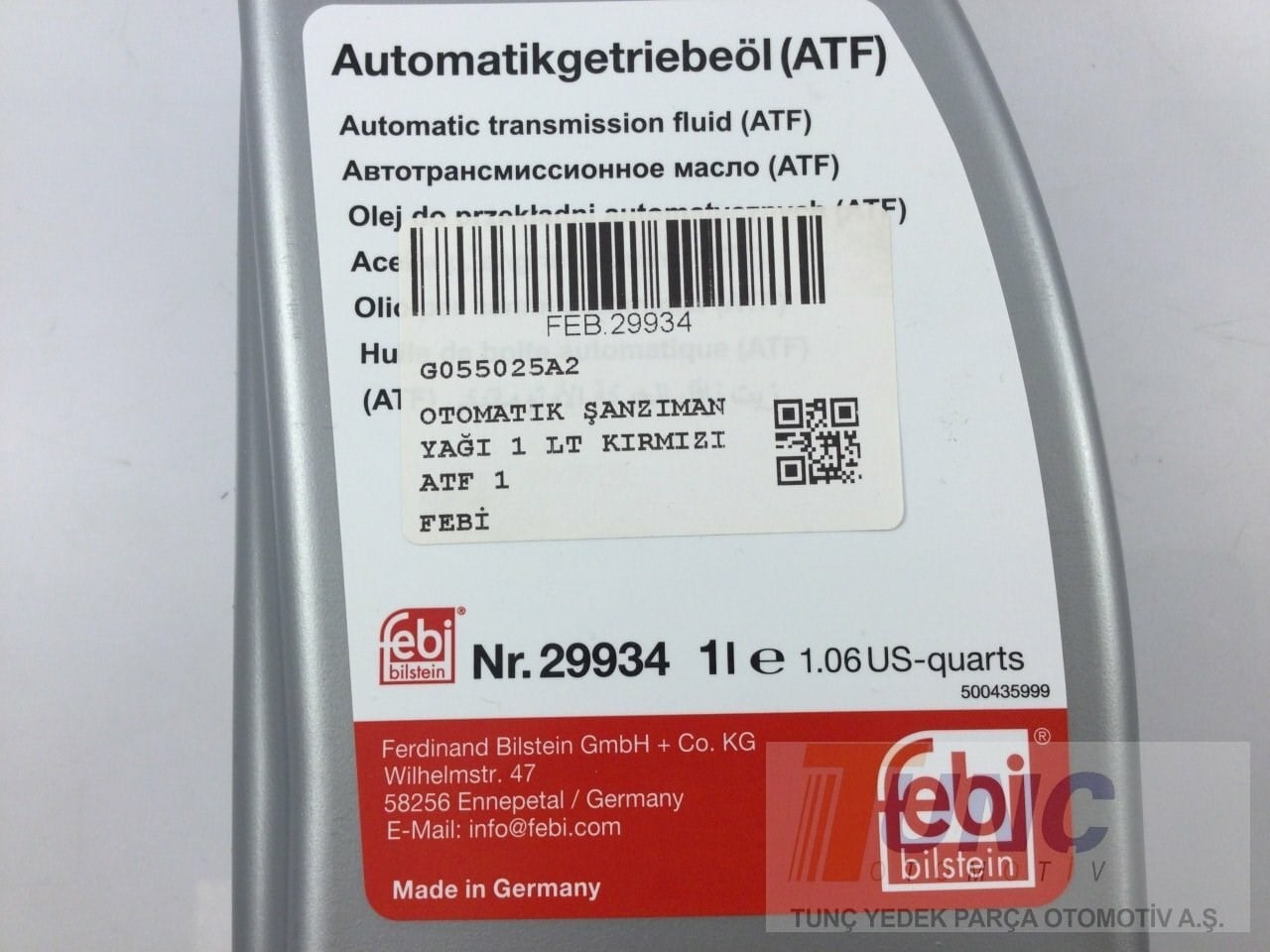 FEBI BILSTEIN 29934 Şanzıman Yağı G055025A2 uygun fiyat hızlı kargo