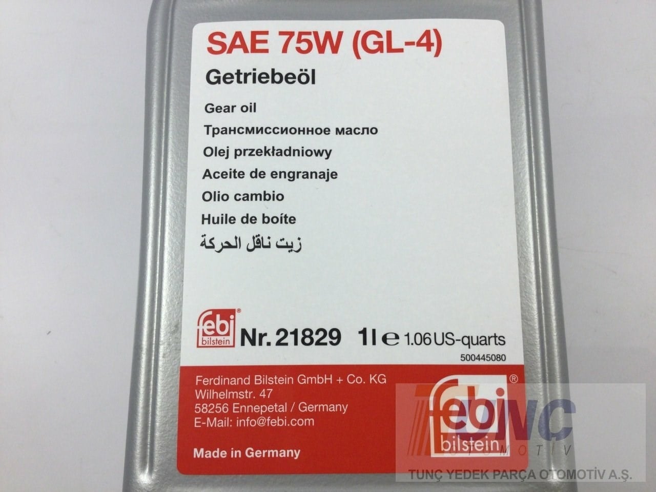 FEBI BILSTEIN 21829 Şanzıman Yağı G070726A2 uygun fiyat hızlı kargo