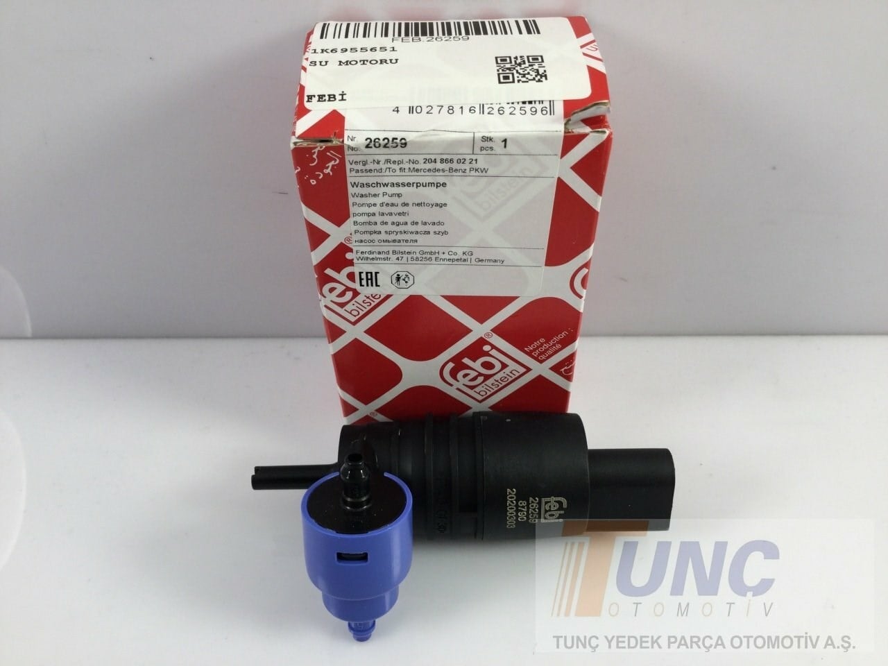 FEBI BILSTEIN 26259 Silecek Su Motoru 1K6955651 uygun fiyat hızlı kargo