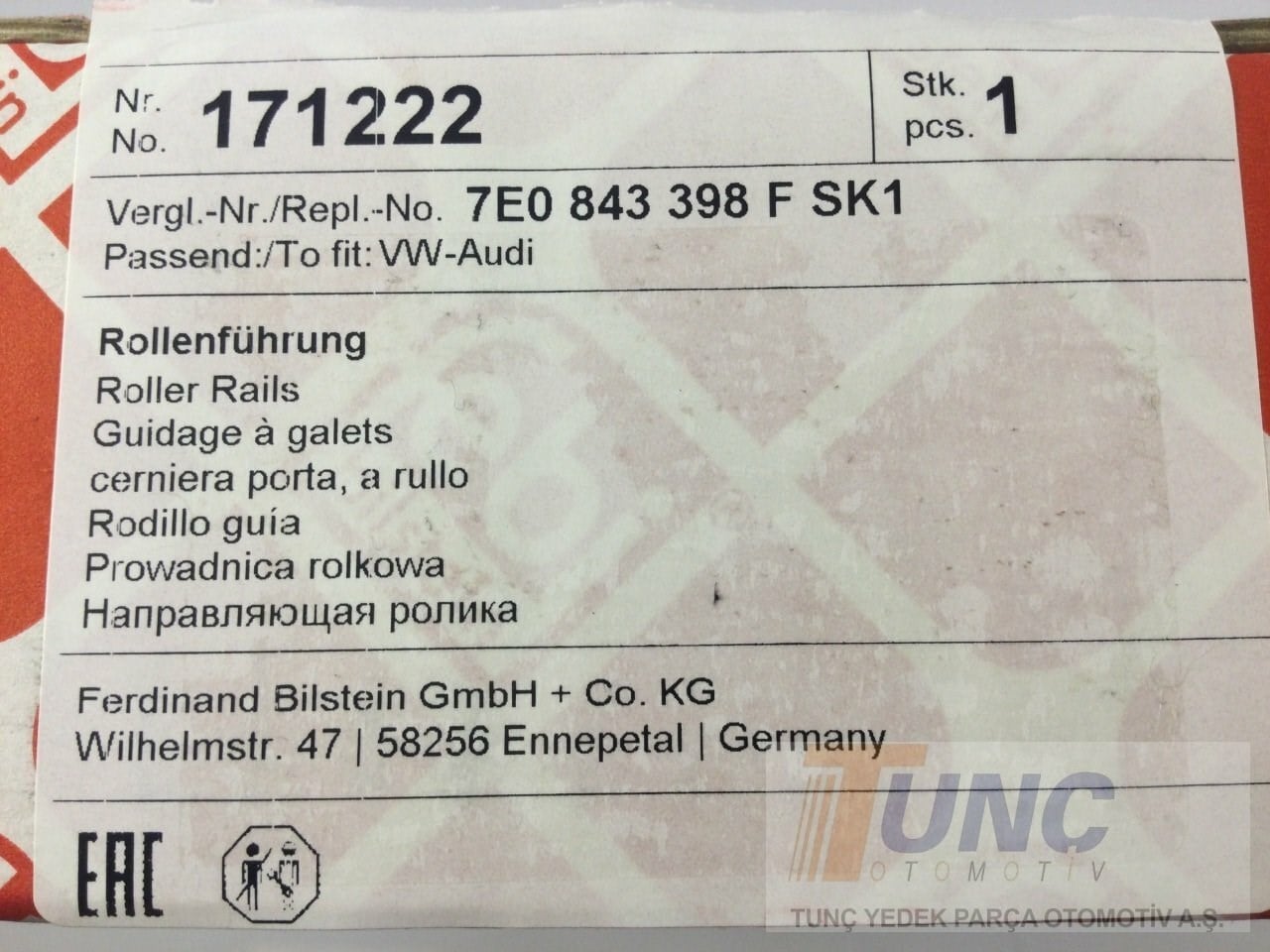 FEBI BILSTEIN 171222 Sürgülü Kapı Makarası 7E0843398F uygun fiyat hızlı kargo