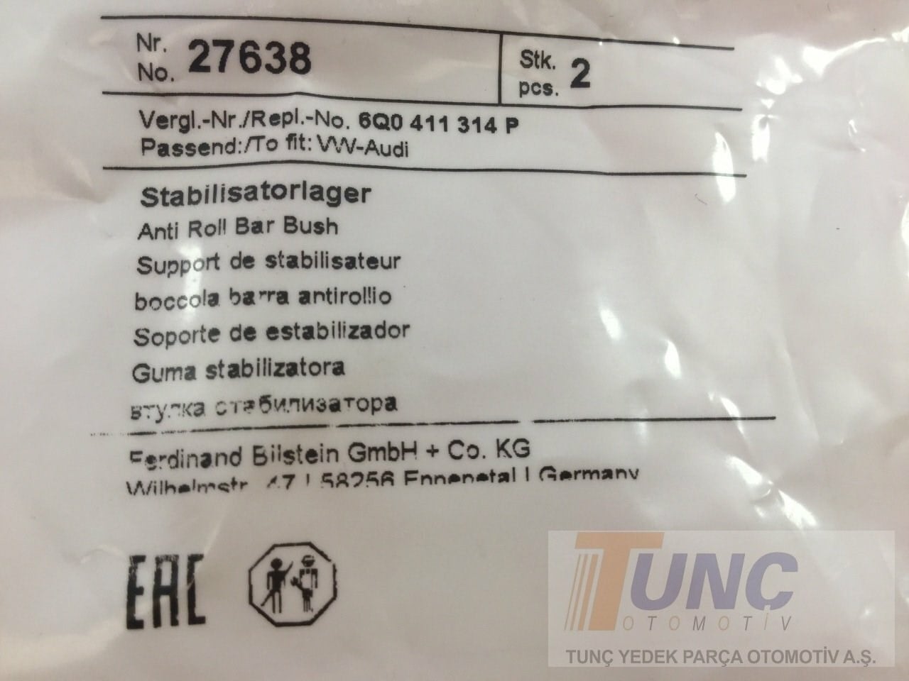 FEBI BILSTEIN 27638 Viraj Demir Lastiği 6Q0411314P uygun fiyat hızlı kargo