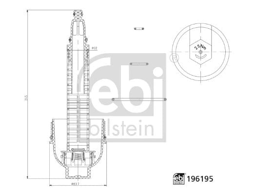 FEBI BILSTEIN 196195 Yağ Filtre Kapağı 11427789323 uygun fiyat hızlı kargo