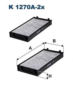 FILTRON K 1270A 2x Polen Filtresi 64116945594 uygun fiyat hızlı kargo