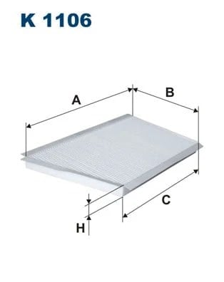 FILTRON K 1106 Polen Filtresi 2038300118 uygun fiyat hızlı kargo
