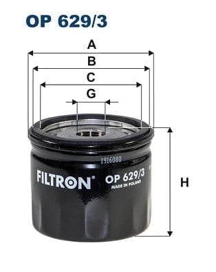 FILTRON OP6293 Yağ Filtresi 2207993 uygun fiyat hızlı kargo