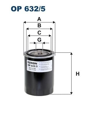 FILTRON OP6325 Yağ Filtresi 0016000230 uygun fiyat hızlı kargo