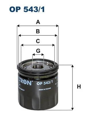FILTRON OP 543 1 Yağ Filtresi 1812551 uygun fiyat hızlı kargo