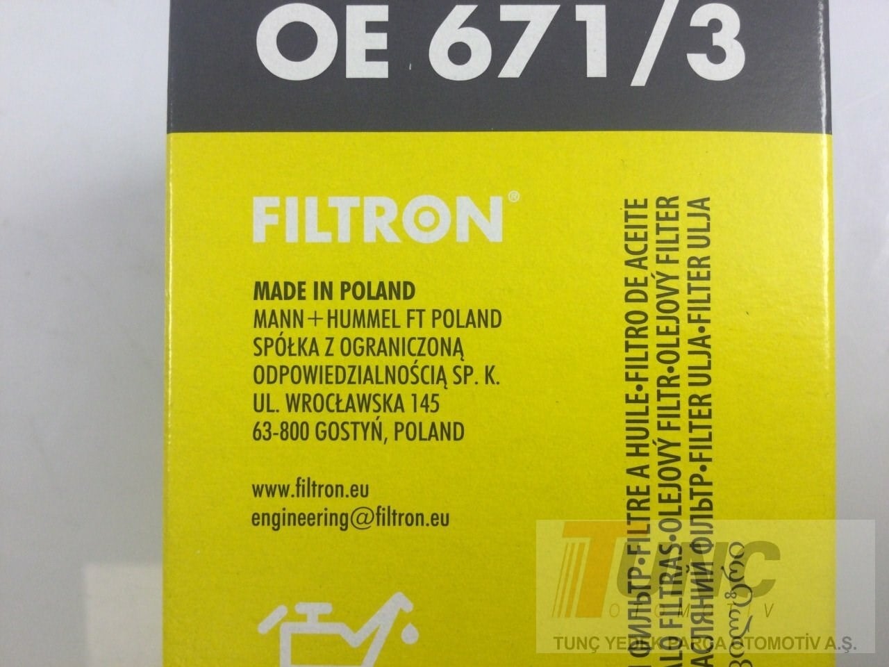 FILTRON OE 671 3 Yağ Filtresi 06D115562 uygun fiyat hızlı kargo