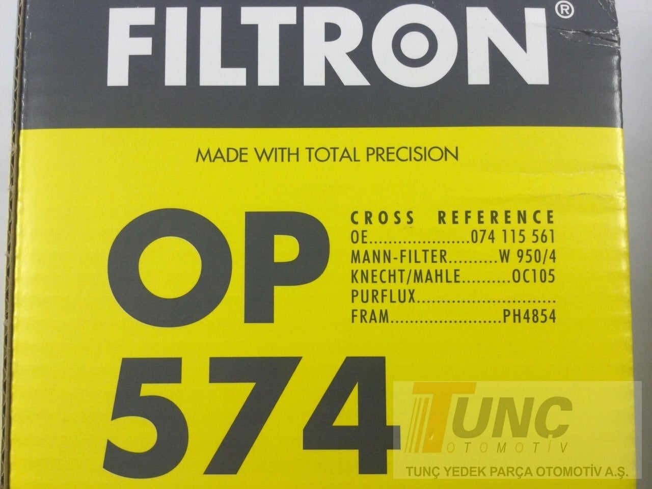 FILTRON OP574 Yağ Filtresi 074115561 uygun fiyat hızlı kargo