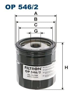 FILTRON OP 546 2 Yağ Filtresi 1890364 uygun fiyat hızlı kargo
