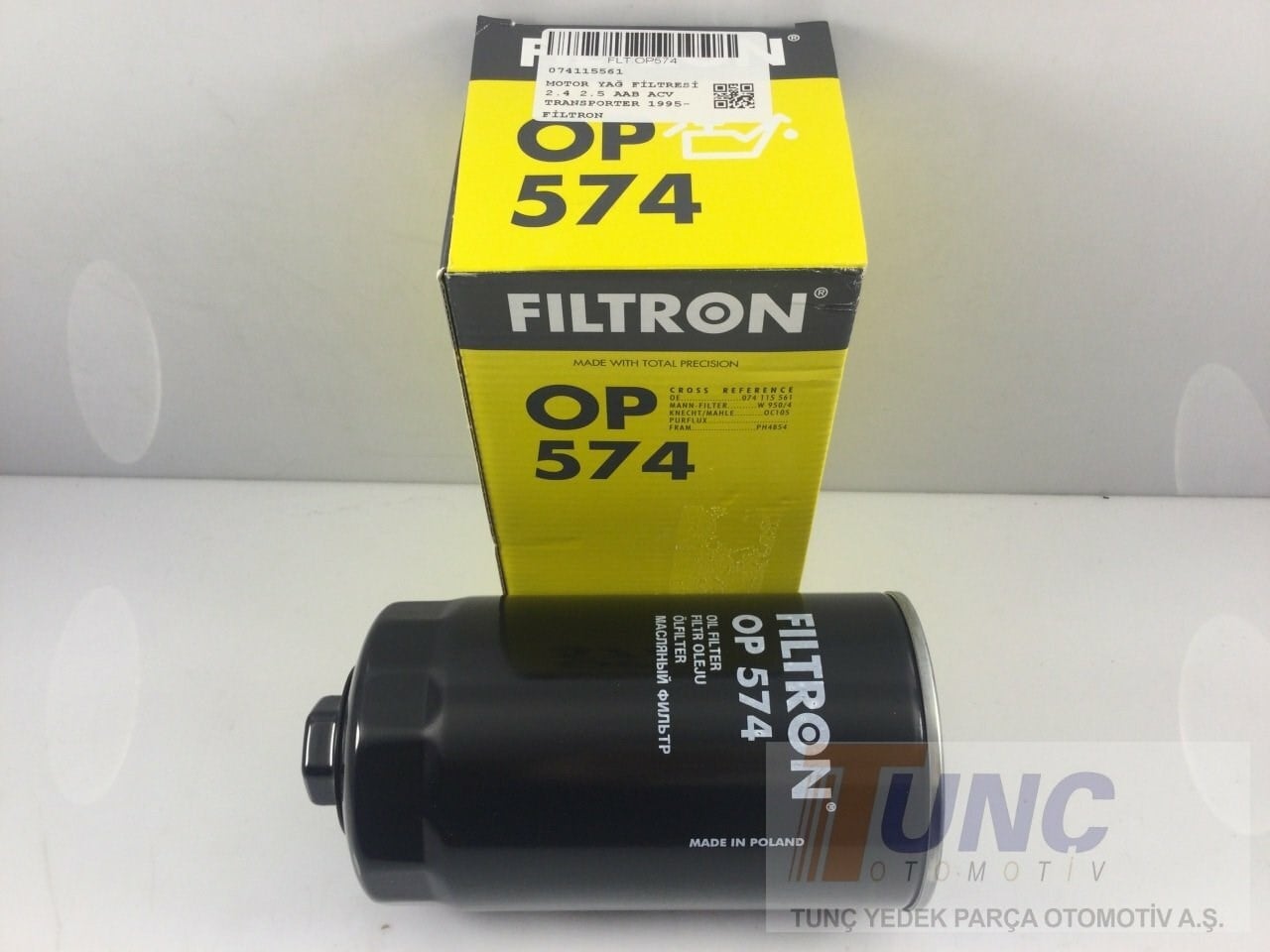 FILTRON OP574 Yağ Filtresi 074115561 uygun fiyat hızlı kargo