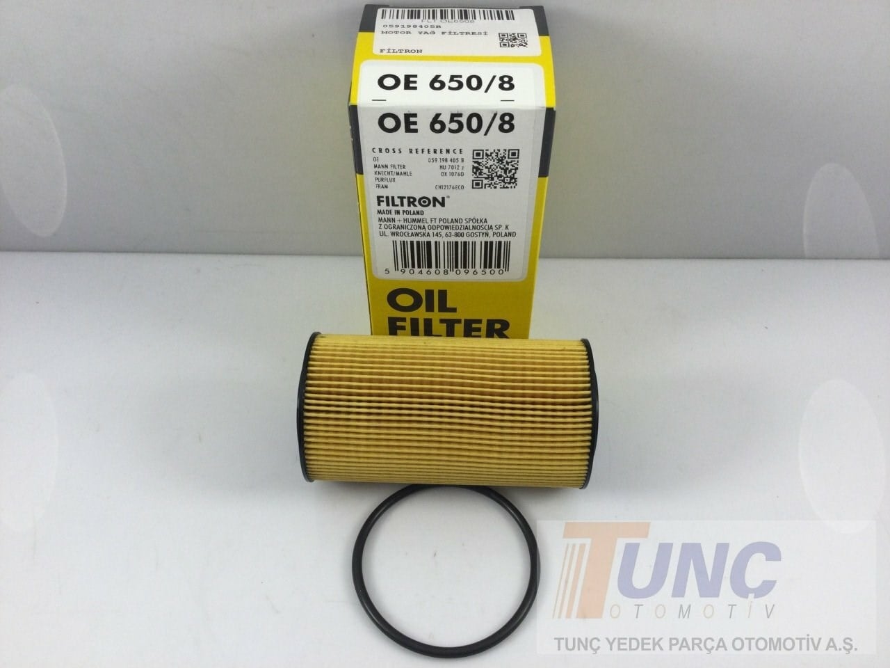 FILTRON OE 650 8 Yağ Filtresi 059198405B uygun fiyat hızlı kargo