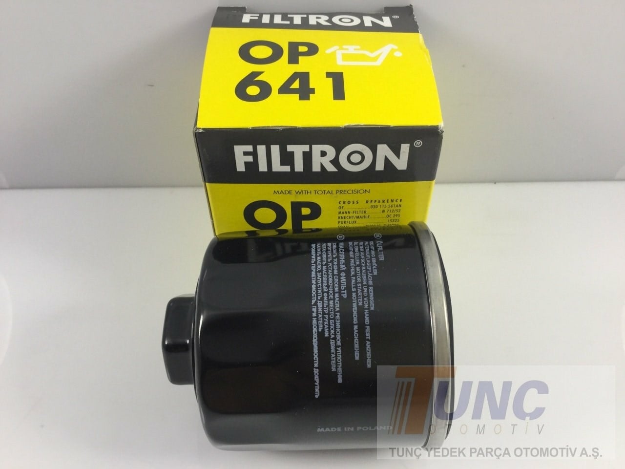 FILTRON OP 641 Yağ Filtresi 030115561AN uygun fiyat hızlı kargo