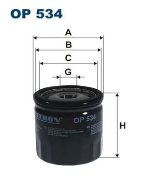 FILTRON OP 534 Yağ Filtresi 0075221627 uygun fiyat hızlı kargo