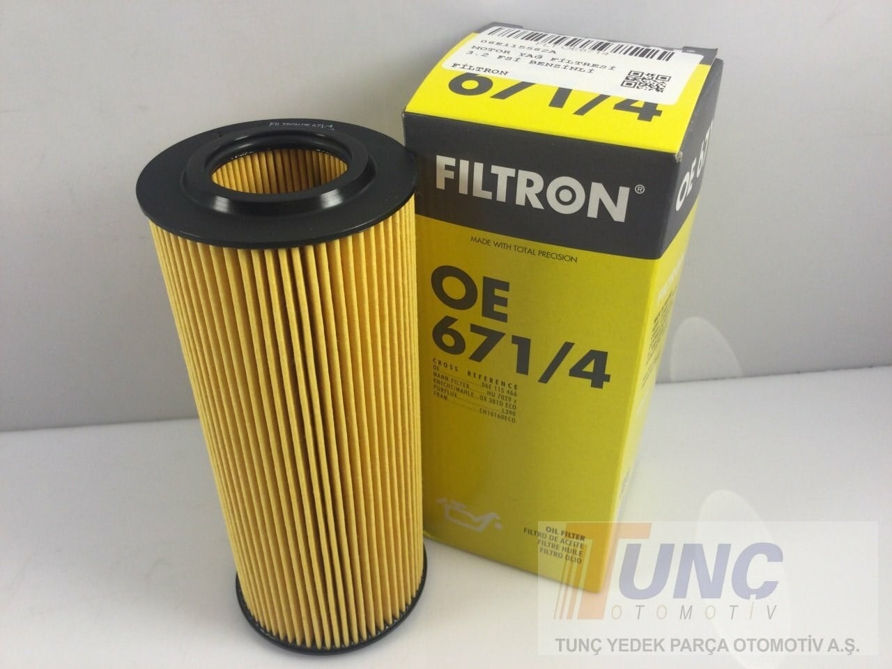 FILTRON OE 671 4 Yağ Filtresi 06E115562A uygun fiyat hızlı kargo