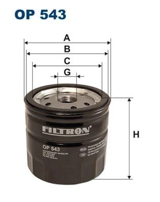 FILTRON OP 543 Yağ Filtresi 1059924 uygun fiyat hızlı kargo