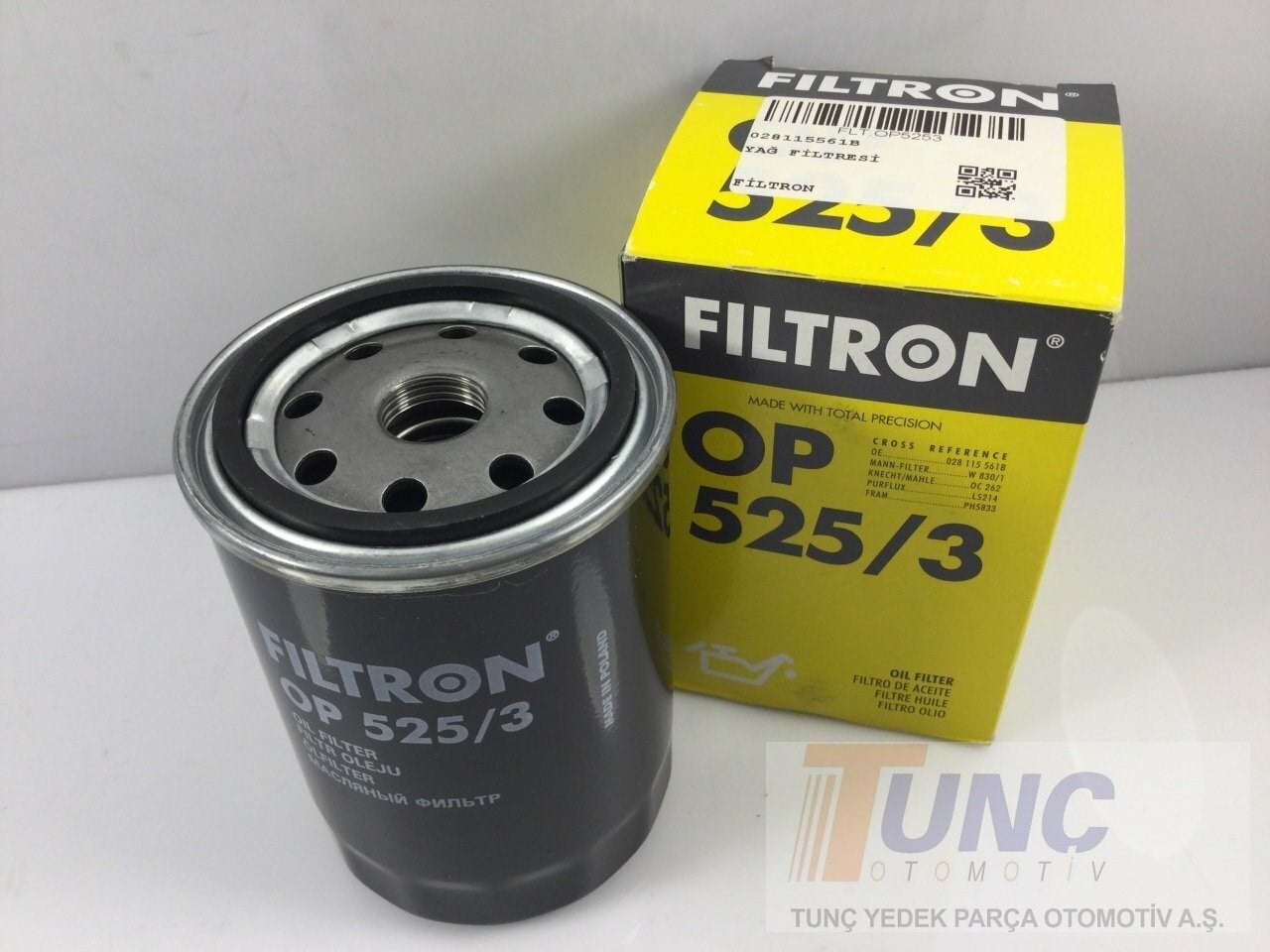 FILTRON OP5253 Yağ Filtresi 028115561B uygun fiyat hızlı kargo