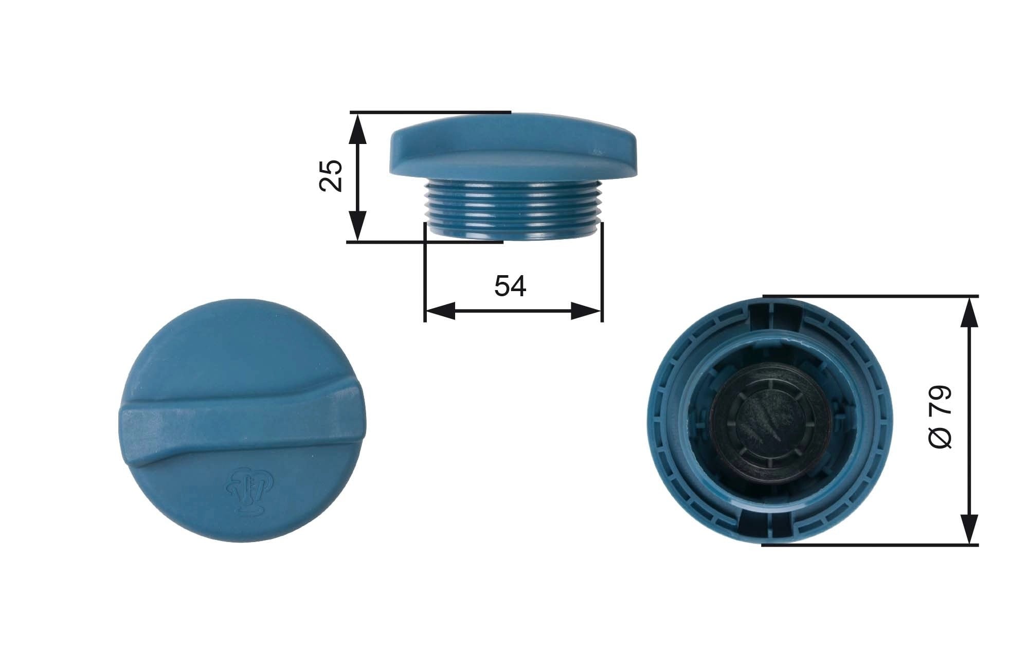 GATES RC205 Radyatör Kapağı 1H0121321C uygun fiyat hızlı kargo