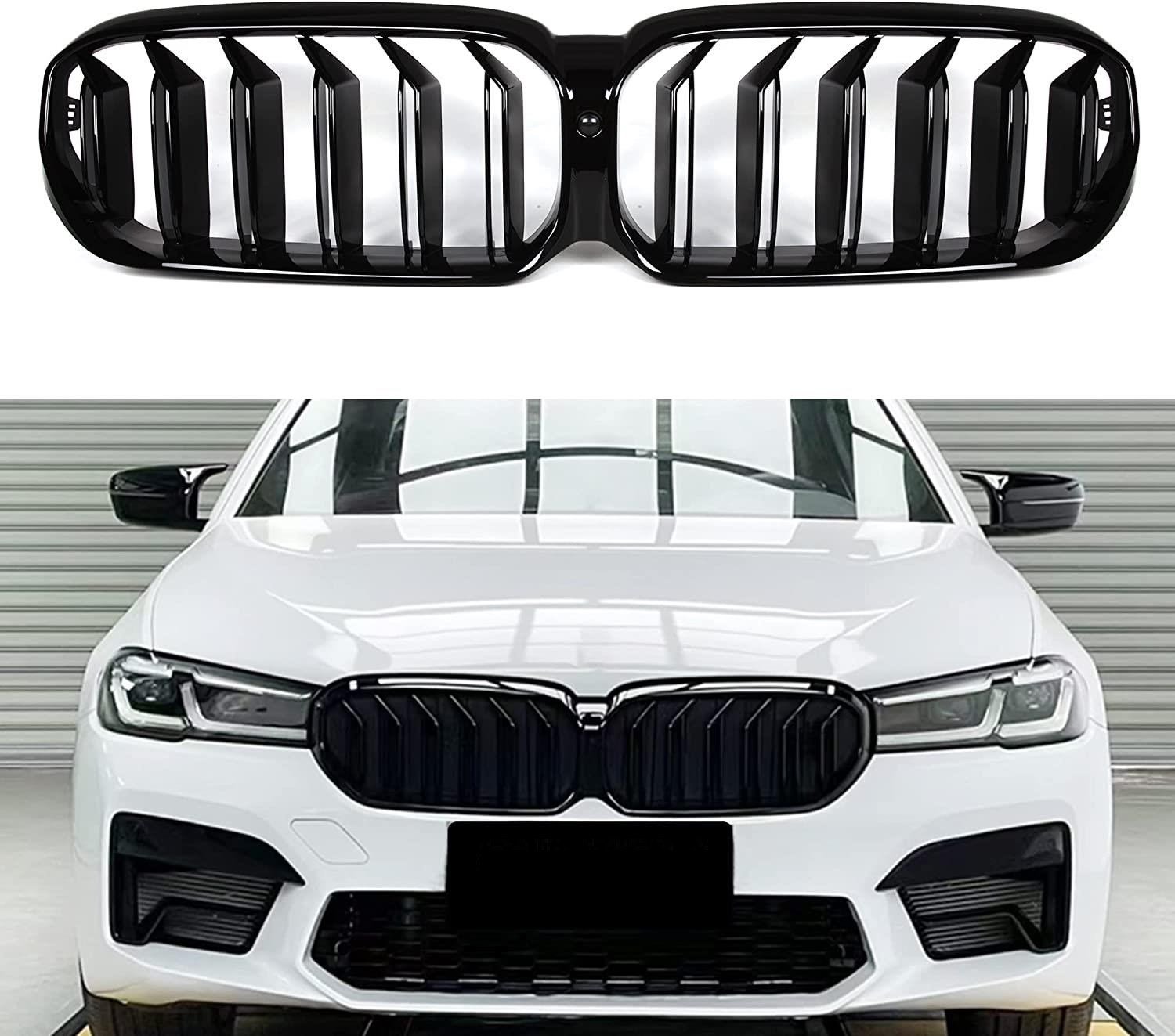 GKL 340941 Ön Panjur Böbrek Parlak Siyah Çift Cıtalı M5 Kasa Set Bmw G30 Lcı F90 2021 51138080591 uygun fiyat hızlı kargo