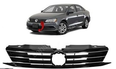 GKL 290884 Ön Panjur Kromlu Parlak Siyah Jetta 2015 5C6853651AJ ZZL uygun fiyat hızlı kargo