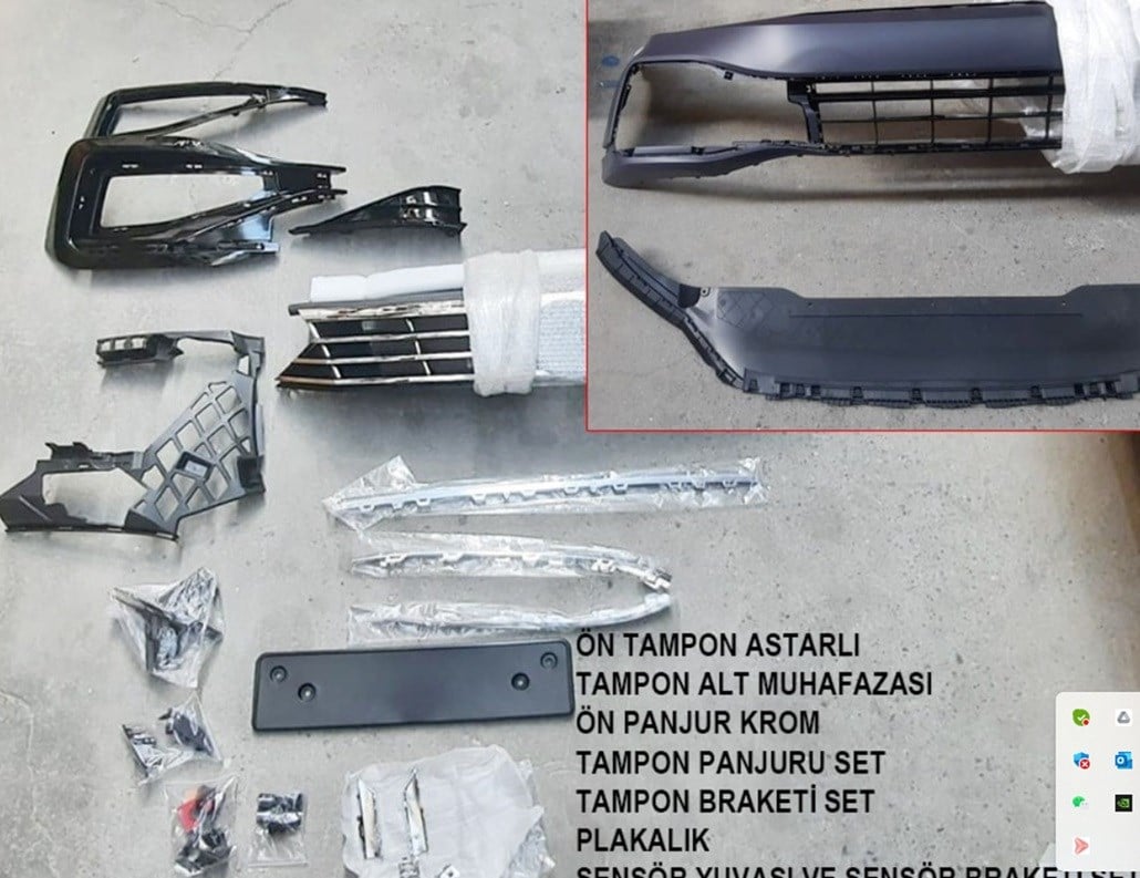 GKL 297061 Ön Tampon Set Rlıne B8 5 Tip Passat 2015 3G0807217P uygun fiyat hızlı kargo