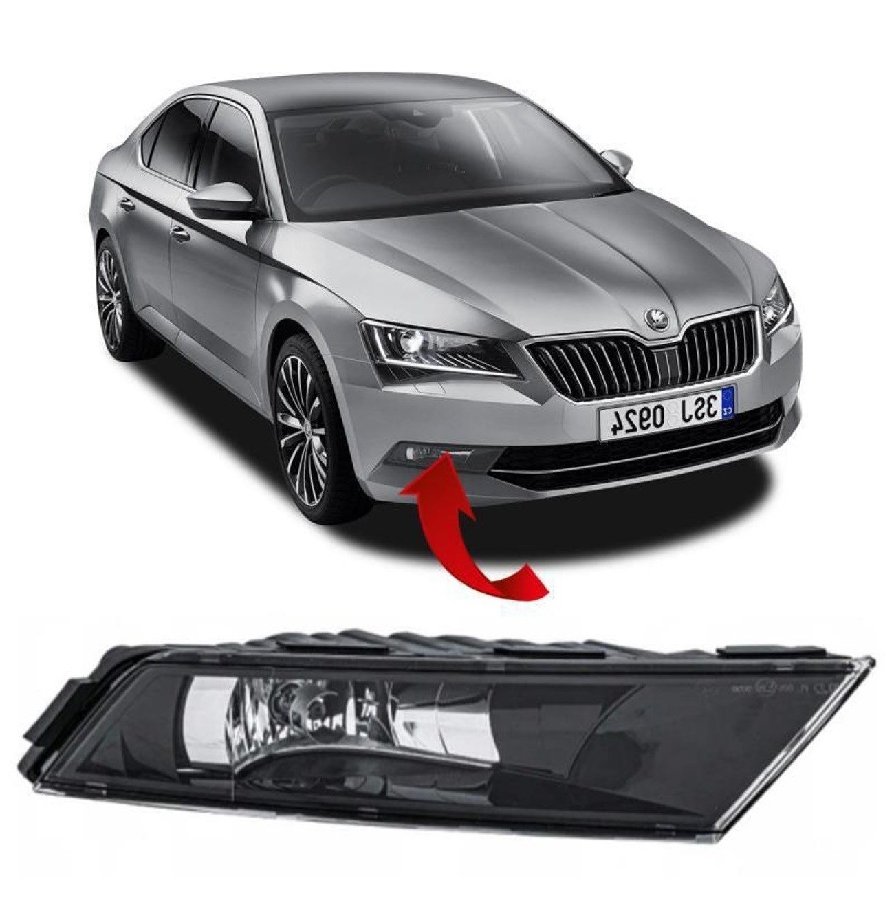 GKL 291834 Sis Farı Sağ Superb 2015 2018 3V0941700A uygun fiyat hızlı kargo