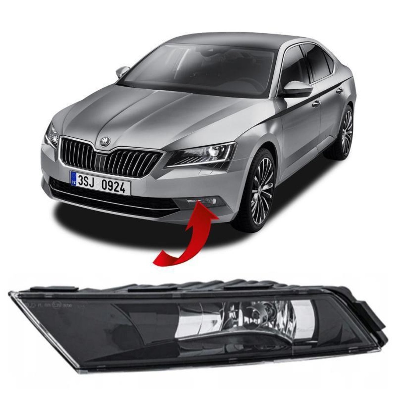 GKL 291833 Sis Farı Sol Superb 2015 2018 3V0941699A uygun fiyat hızlı kargo