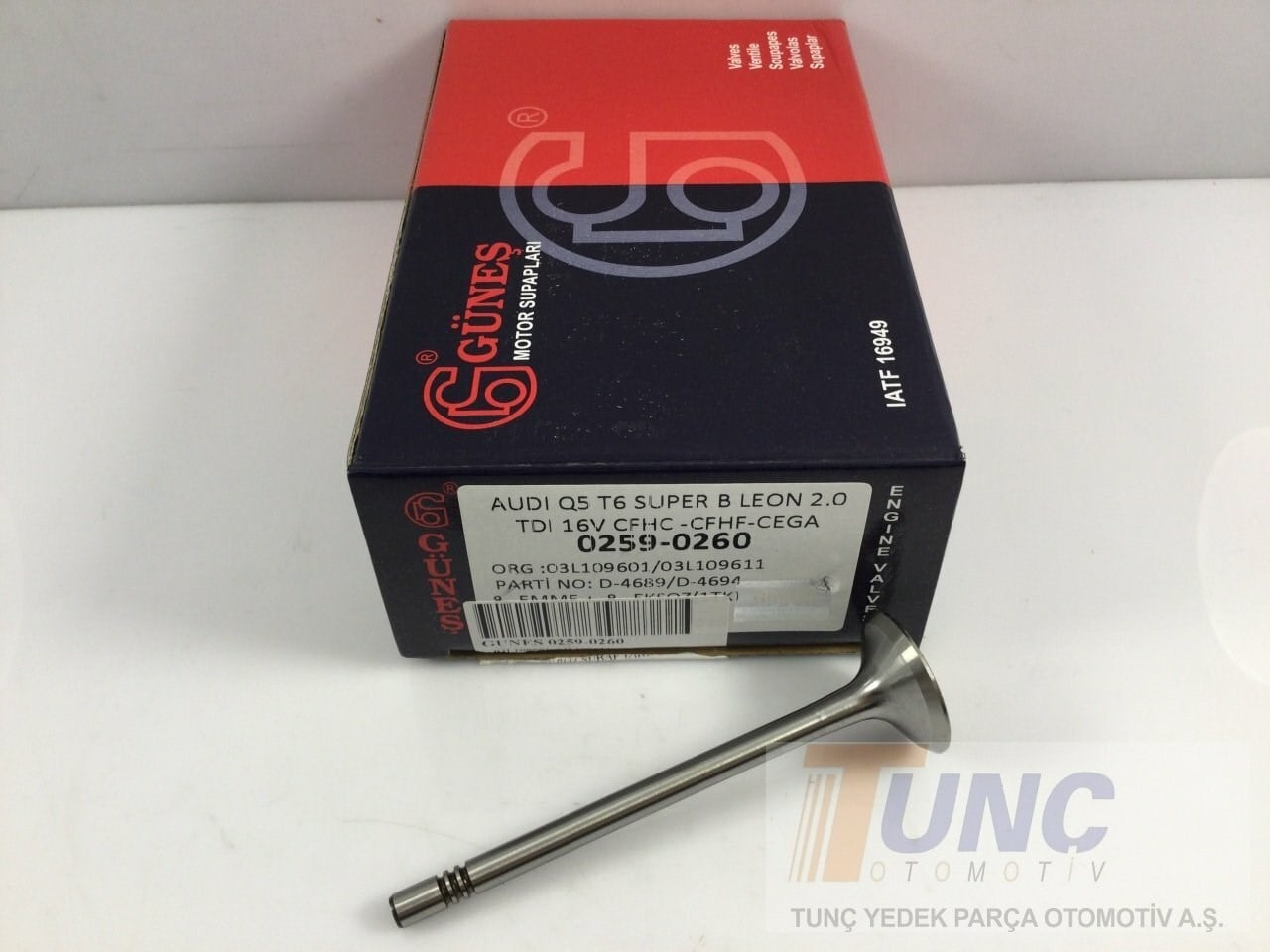 GUNES 0259 Supap 03L109601 uygun fiyat hızlı kargo