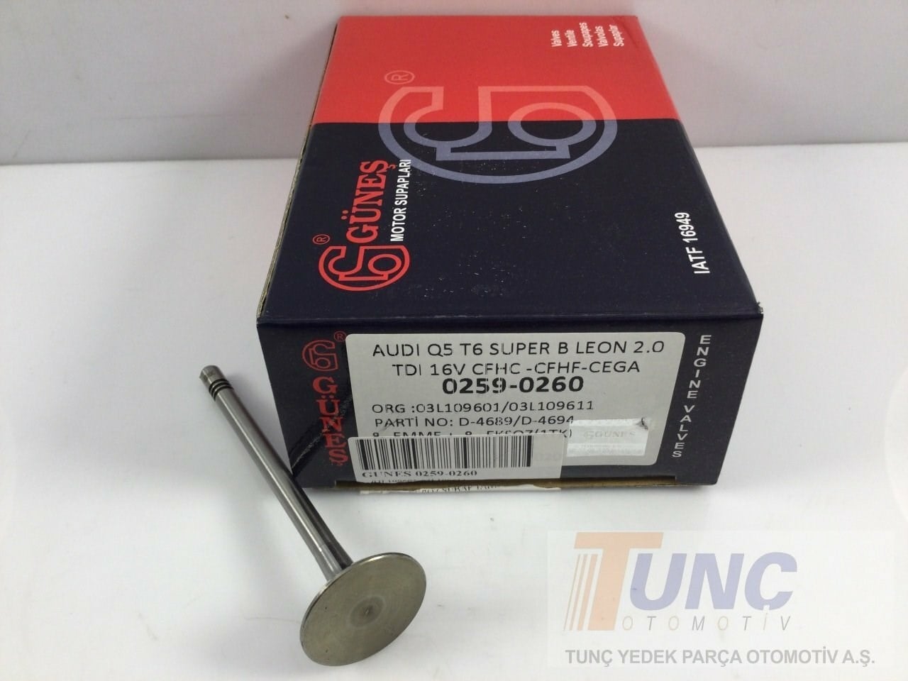 GUNES 0259 Supap 03L109601 uygun fiyat hızlı kargo
