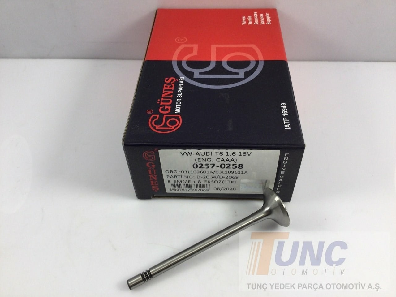 GUNES 0257 Supap 03L109601A uygun fiyat hızlı kargo