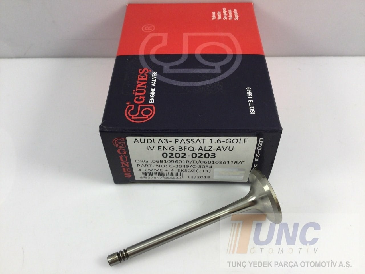 GUNES 0203 Supap 06B109611C uygun fiyat hızlı kargo