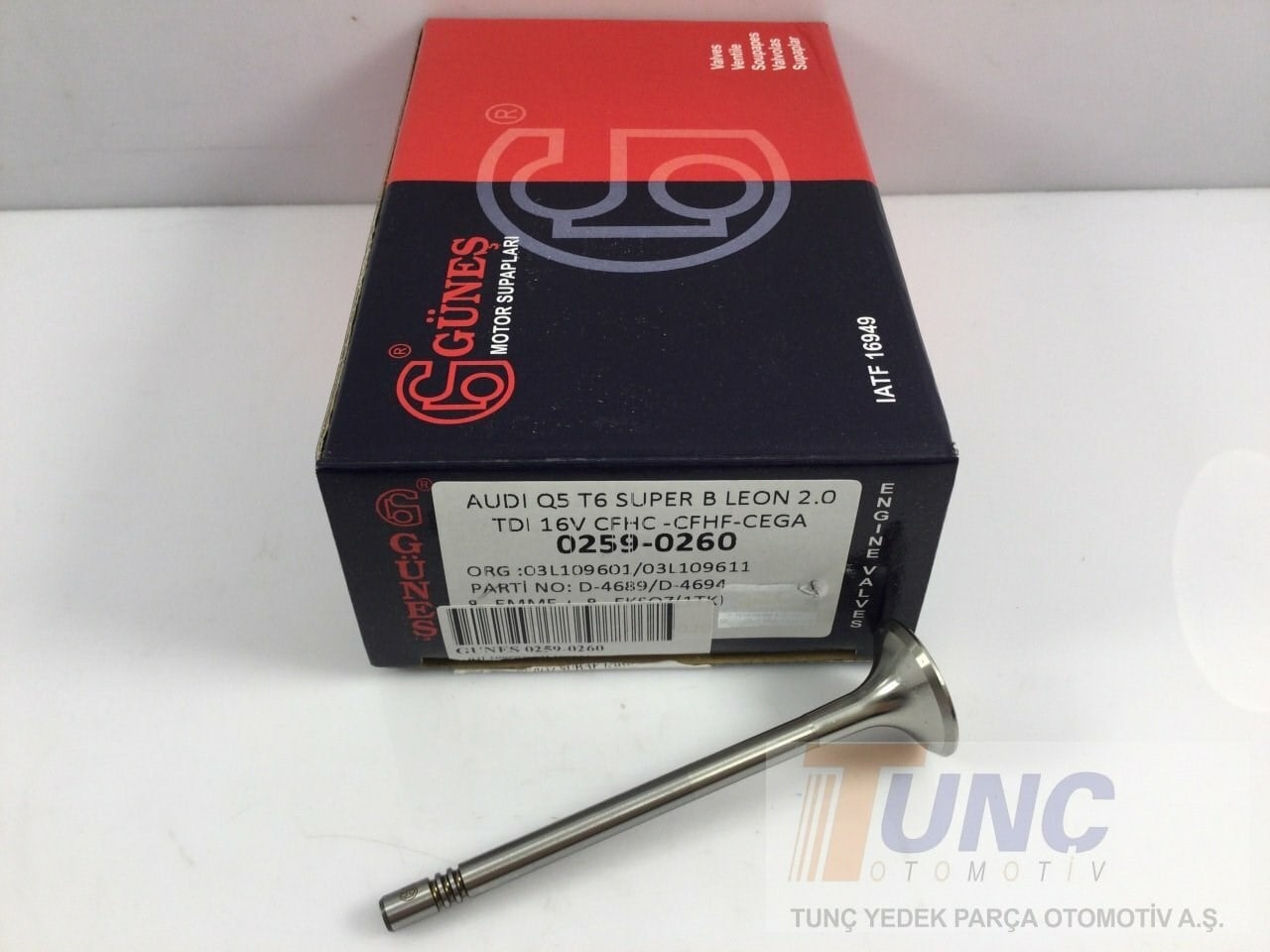 GUNES 0260 Supap 03L109611 uygun fiyat hızlı kargo