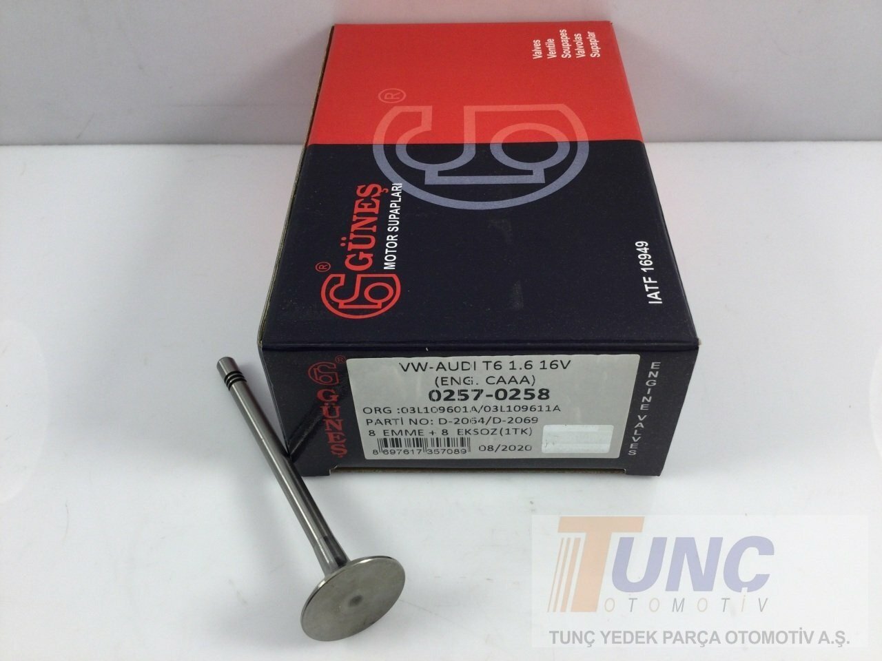 GUNES 0257 Supap 03L109601A uygun fiyat hızlı kargo
