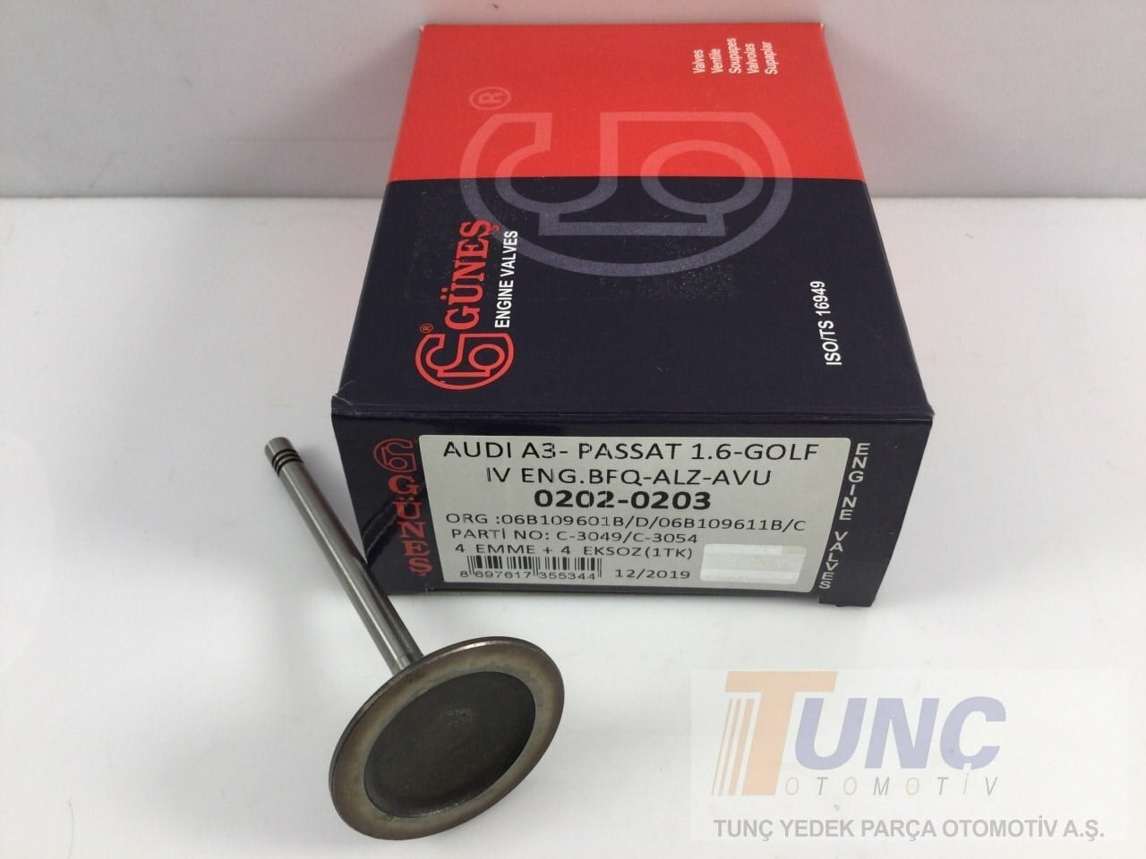 GUNES 0202 Supap 06B109601D uygun fiyat hızlı kargo