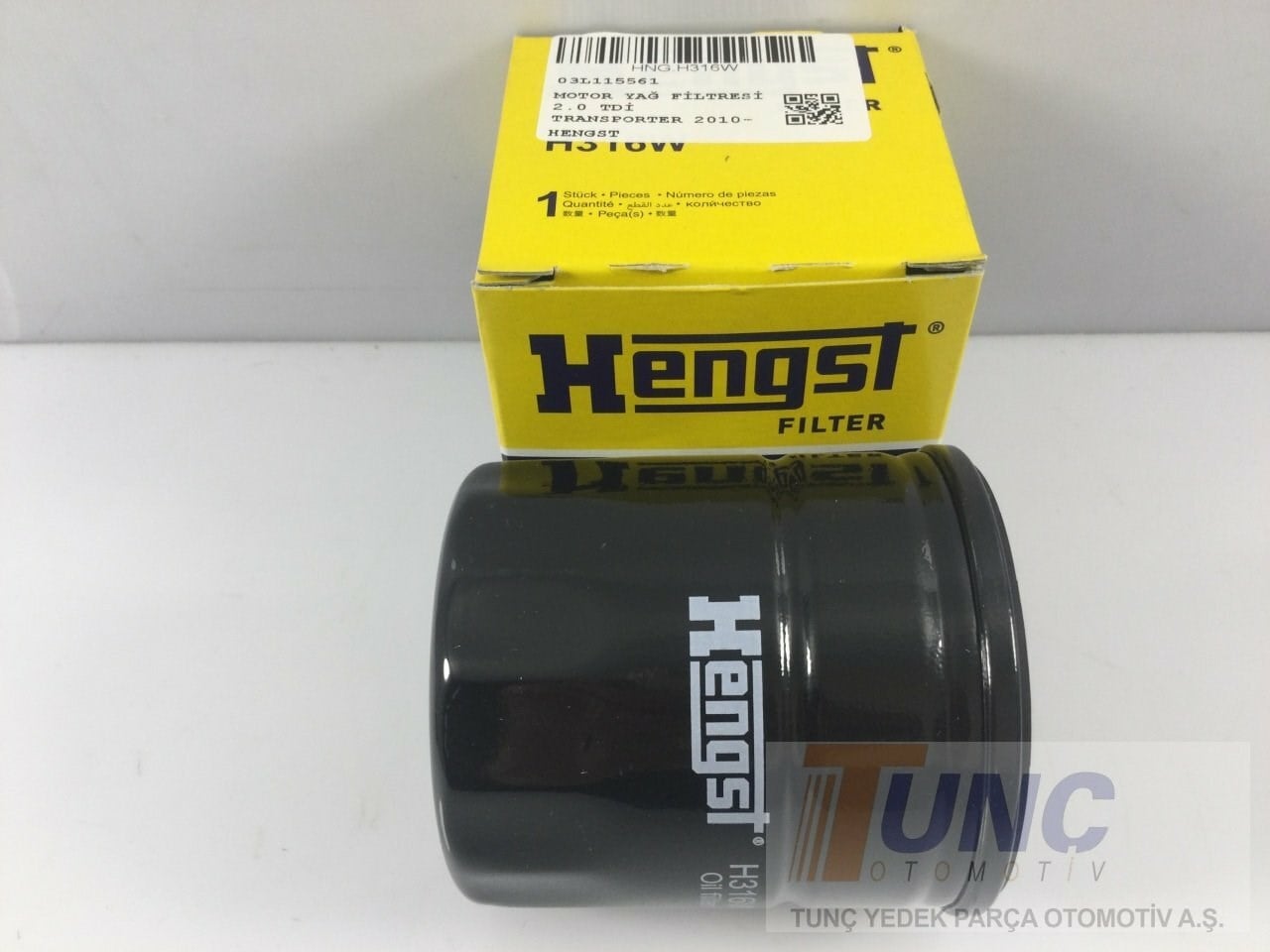 HENGST H316W Yağ Filtresi 03L115561 uygun fiyat hızlı kargo