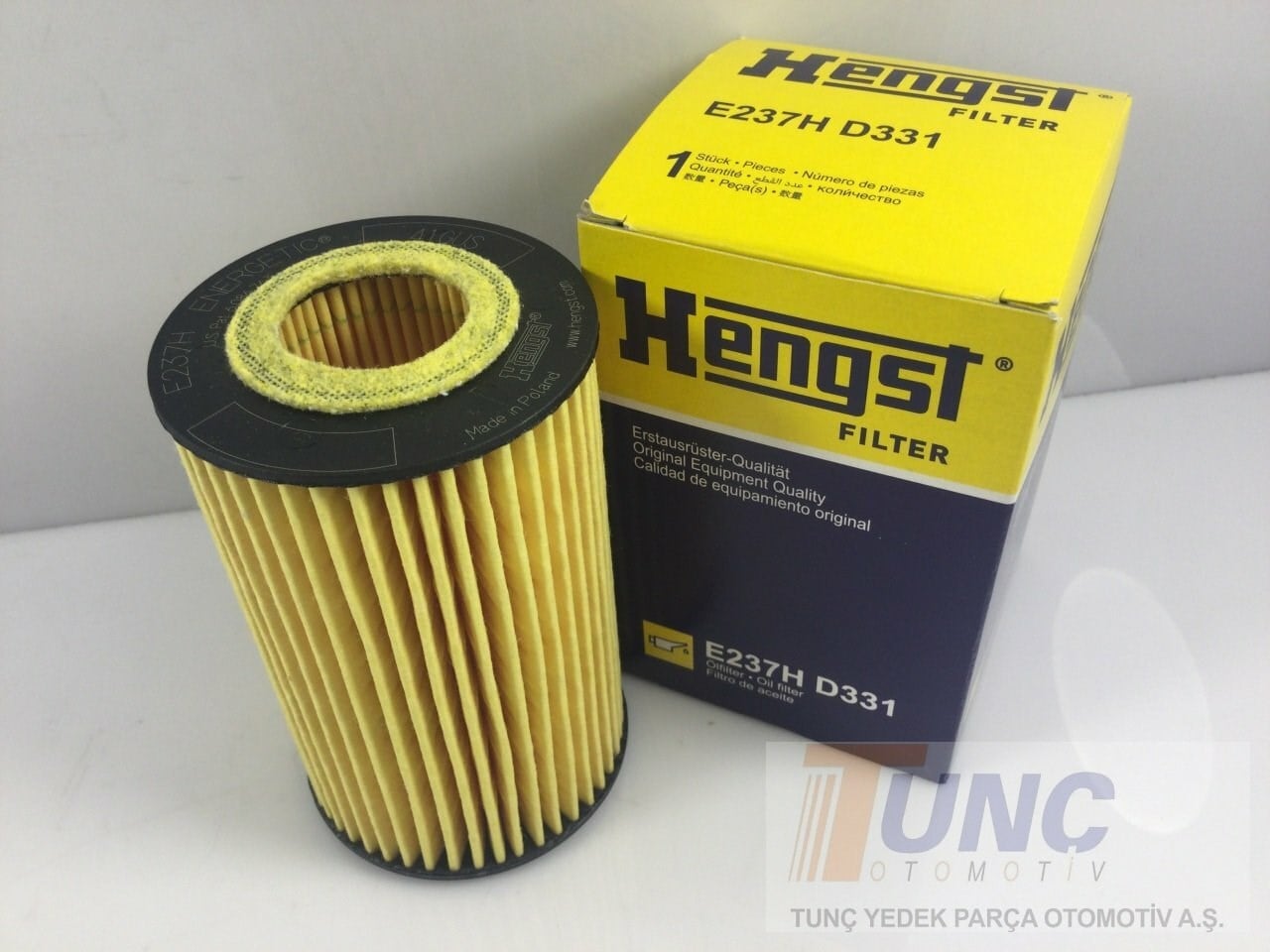 HENGST E237H D331 Yağ Filtresi 06E115562B uygun fiyat hızlı kargo