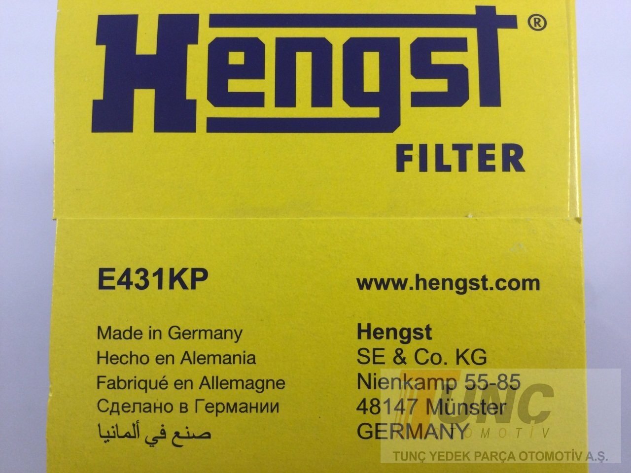 HENGST E431KP Yakıt Filtresi 7P6127177A uygun fiyat hızlı kargo