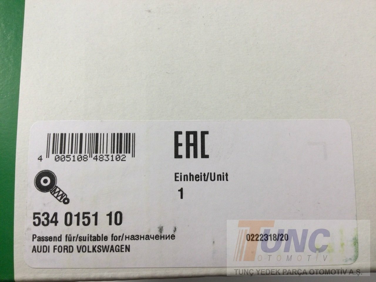 INA 534 0151 10 V Kayış Gergi Kütüğü 03G903315C uygun fiyat hızlı kargo