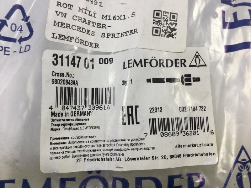 LEMFÖRDER 31147 01 Rot Kolu 2E0713491 uygun fiyat hızlı kargo