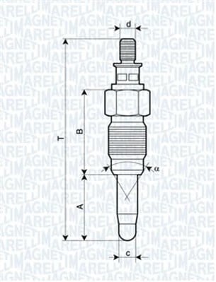 MAGNETI MARELLI 060900030606 Isıtma Bujisi Kızdırma Bujisi N10213002 uygun fiyat hızlı kargo